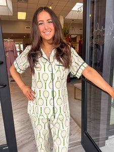 Katie Kime Tennis Pajama Set