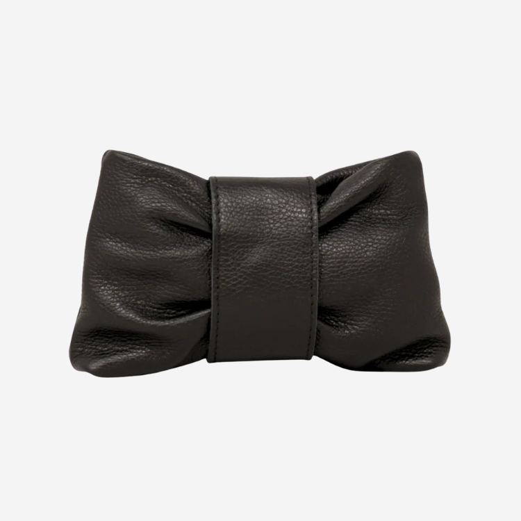German Fuentes Leather Bow Clutch