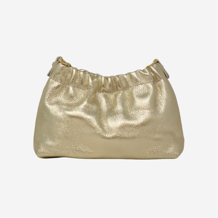 German Fuentes Leather Clutch & Cross Body Bag- Gold