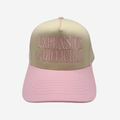 Expensive & Difficult Trucker Hat- Baby Pink