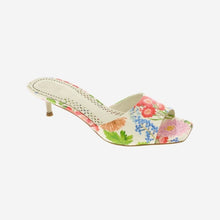 Load image into Gallery viewer, Faiza Kitten Heel- Floret Garden Multi
