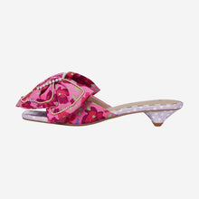 Load image into Gallery viewer, Aylah Kitten Heel- Pink Floral
