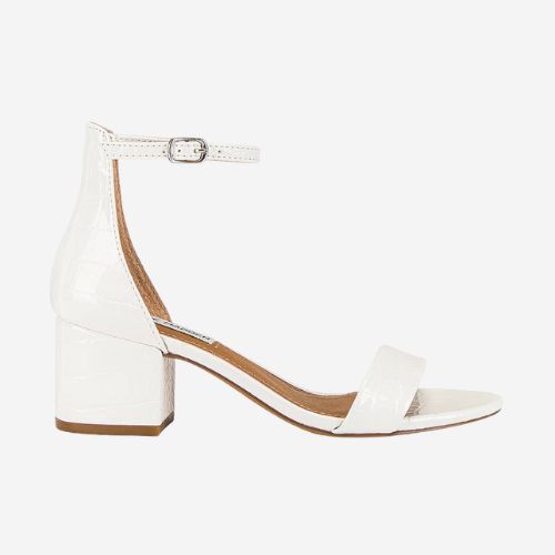Irenee White Crocco Sandal