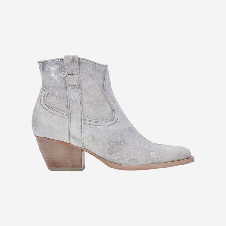 Silma Bootie- Calf Hair Shimmer