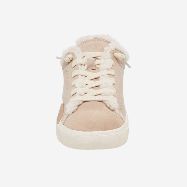 Zantel Faux Fur Sneaker- Dune Woven