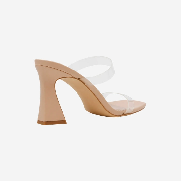 Yorke Block Heel- Clear