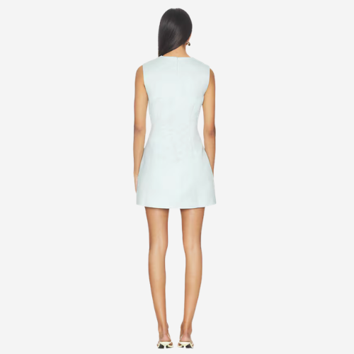 Harper Mini Dress- Baby Blue Floral