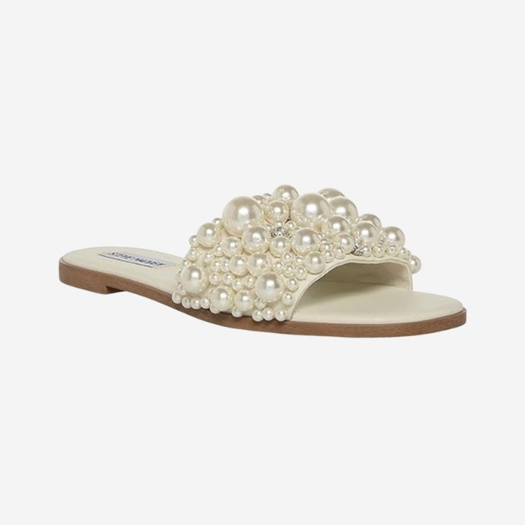 Knicky Sandal Flat- Pearl