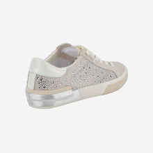 Load image into Gallery viewer, Zina Crystal Sneaker- Ivory Suede
