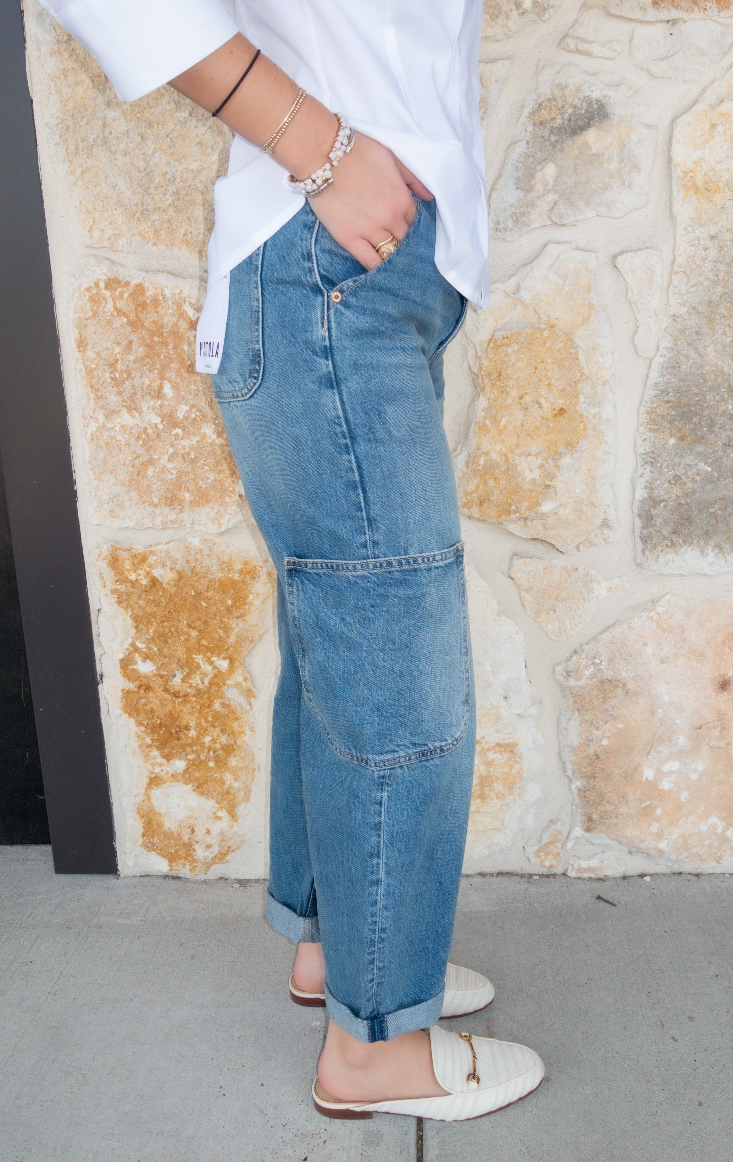 Sonny High Rise Barrel Jean