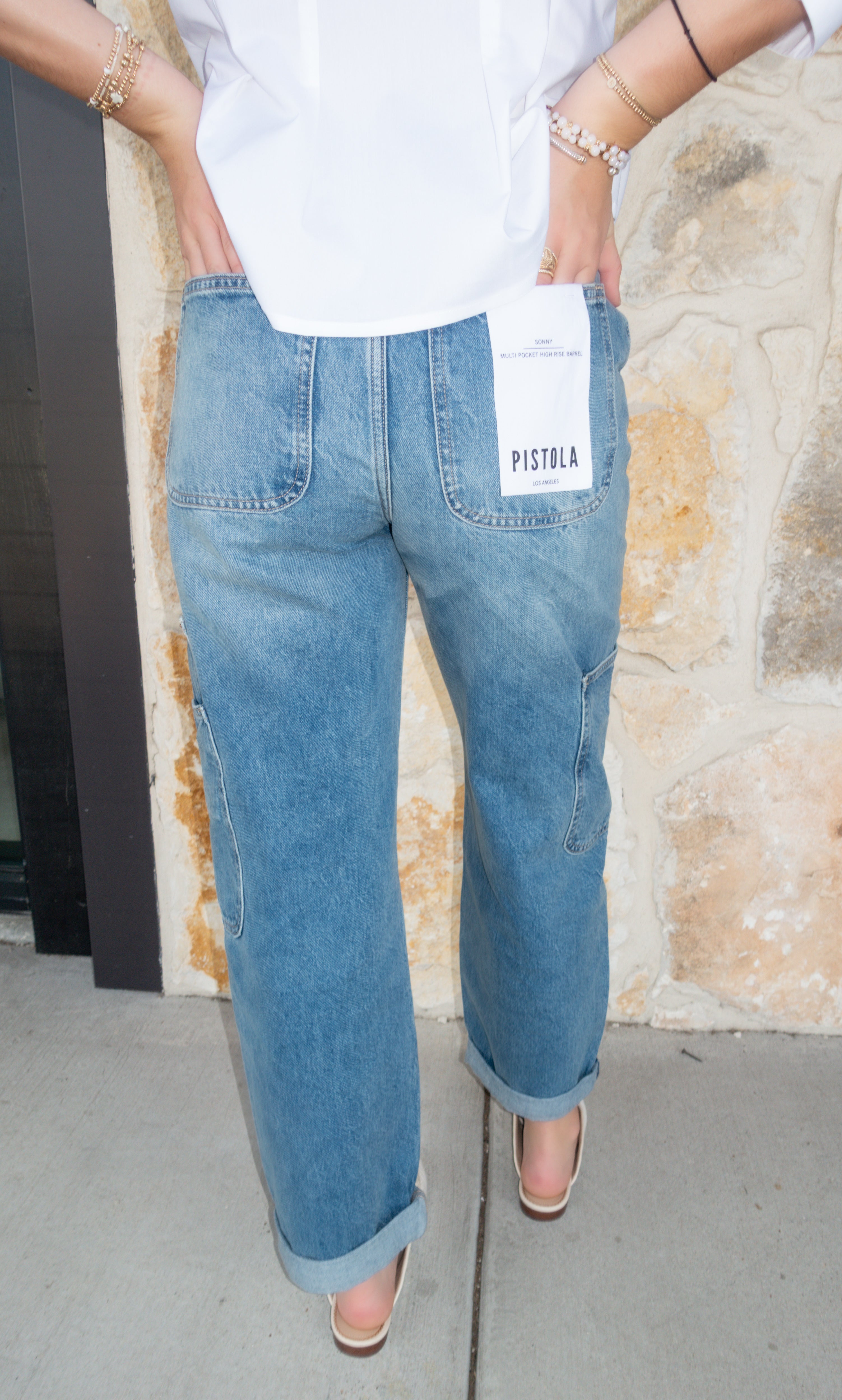 Sonny High Rise Barrel Jean