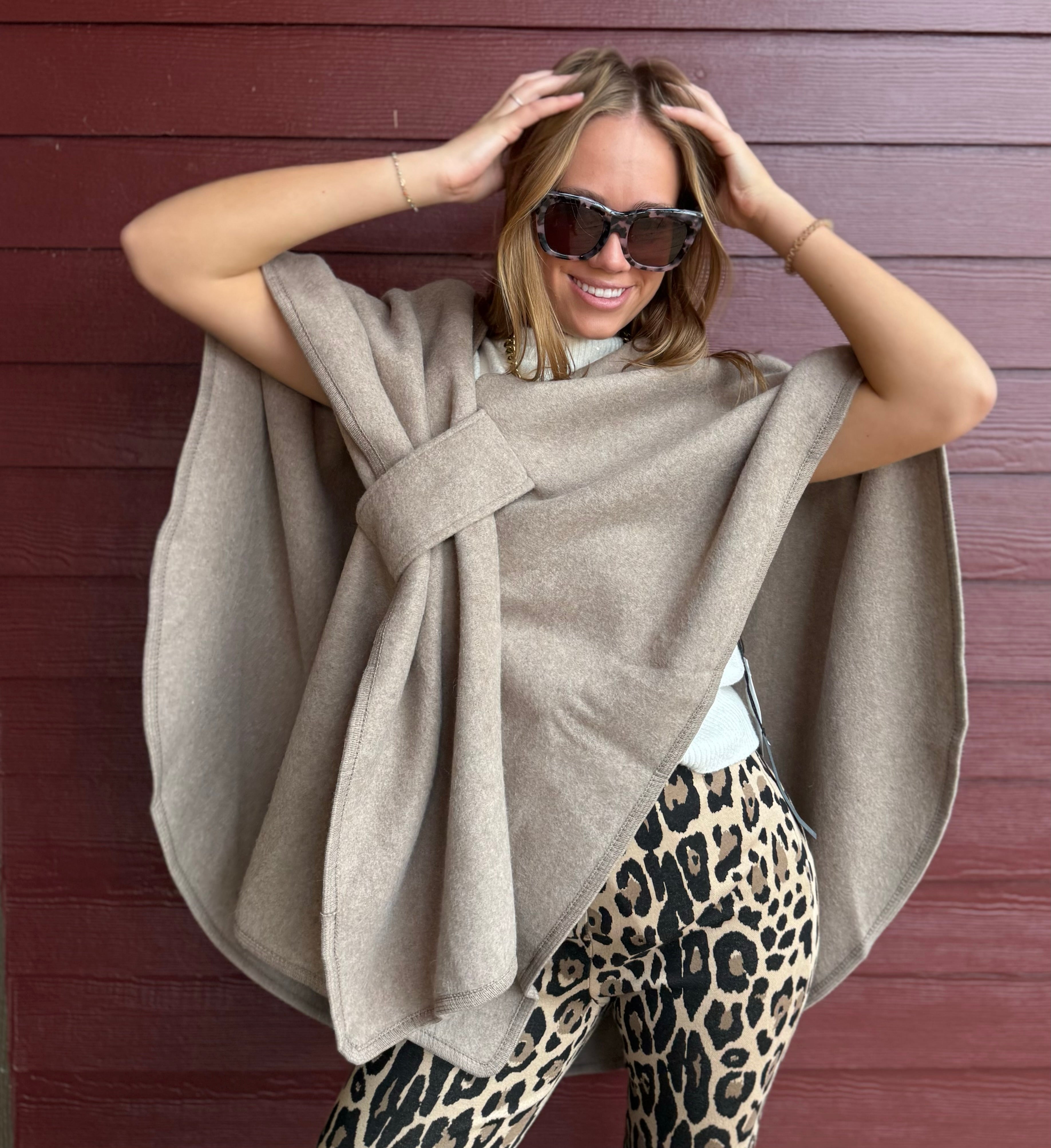 Wrap Knit Sweater One Size