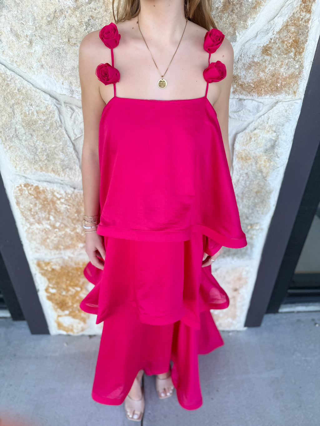 Thalia Tiered Maxi Gown