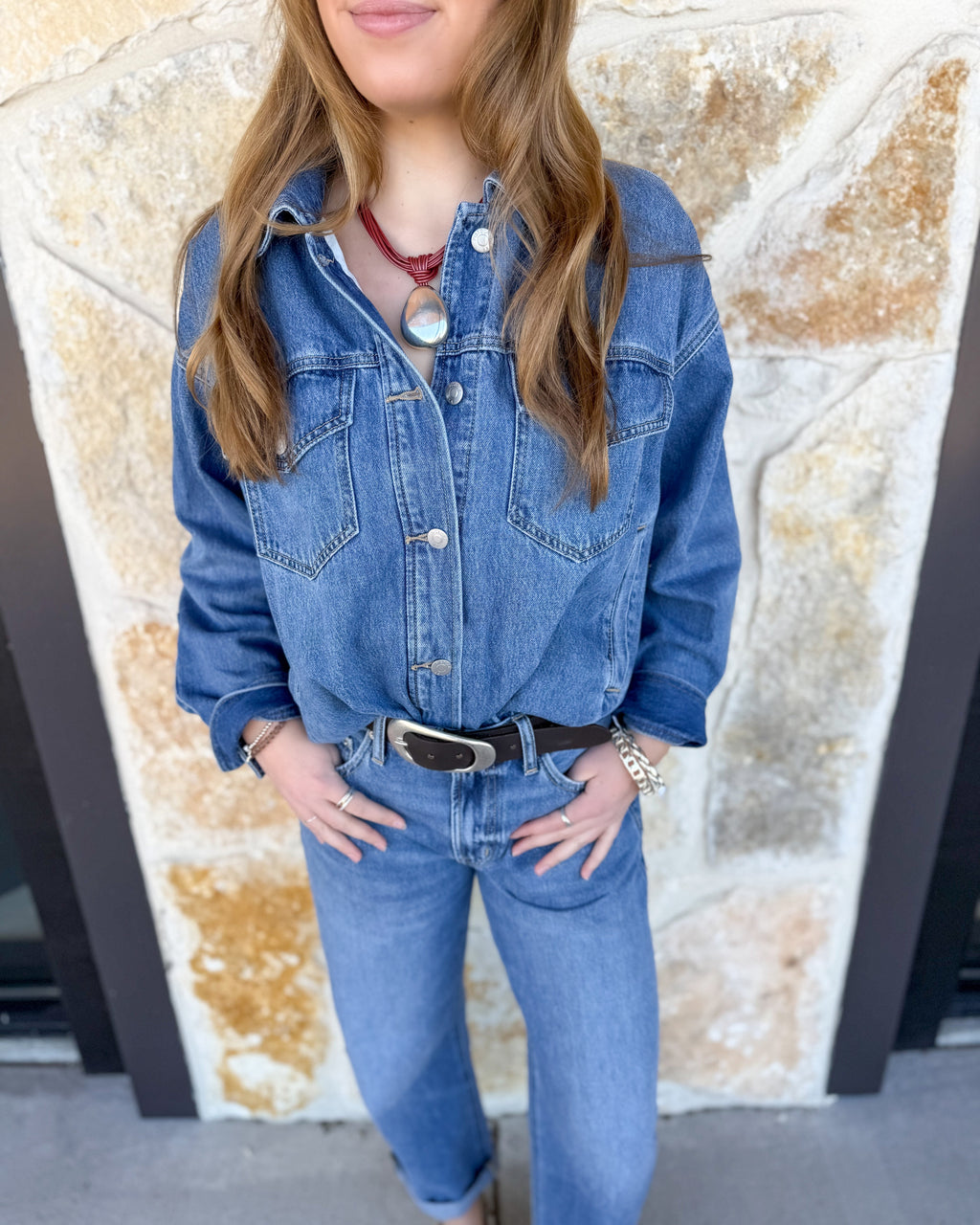 Trucker Blouson Denim Jacket