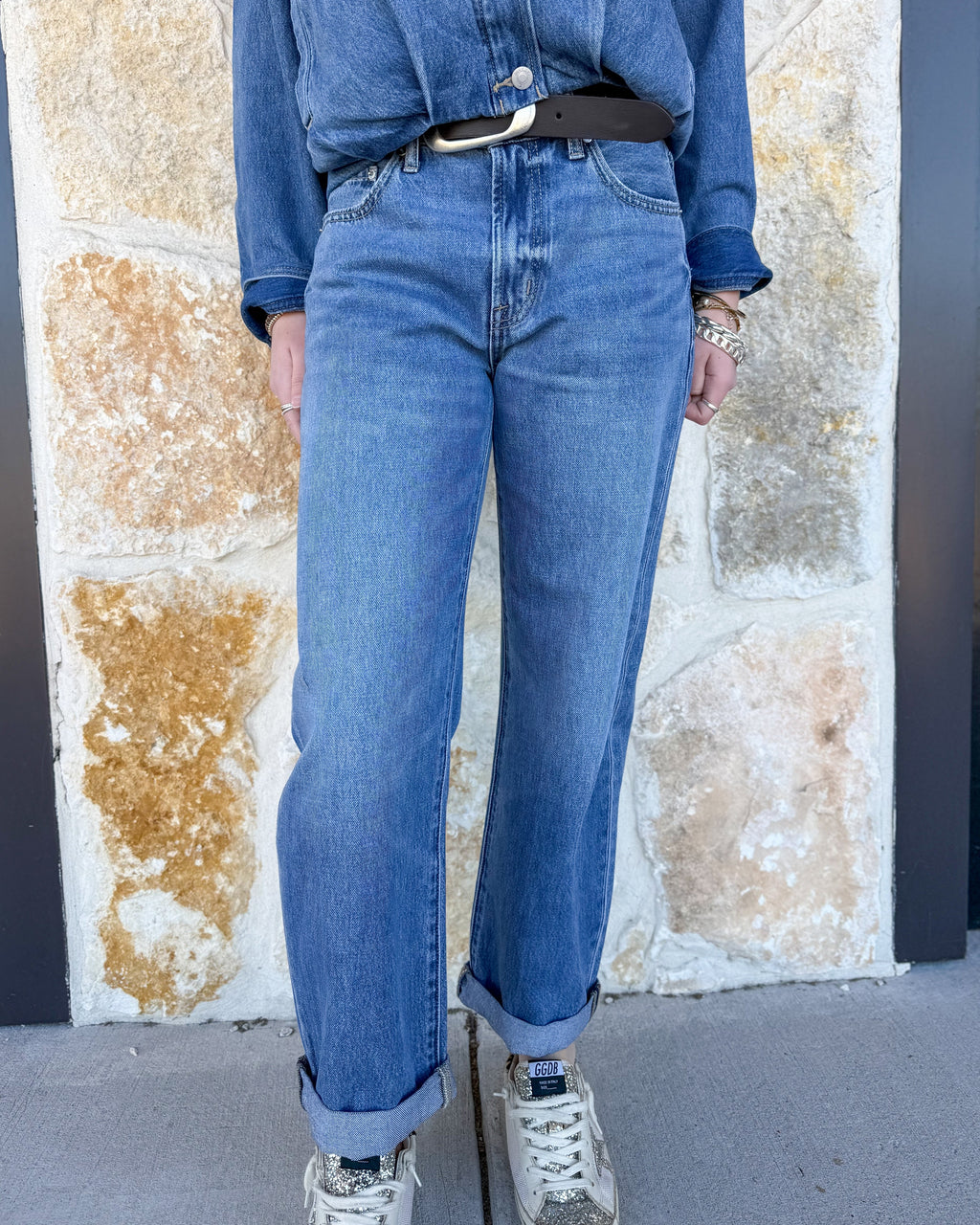 Donny Rolled Hem Boyfriend Jean