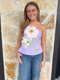 Hope Floral Strapless Top