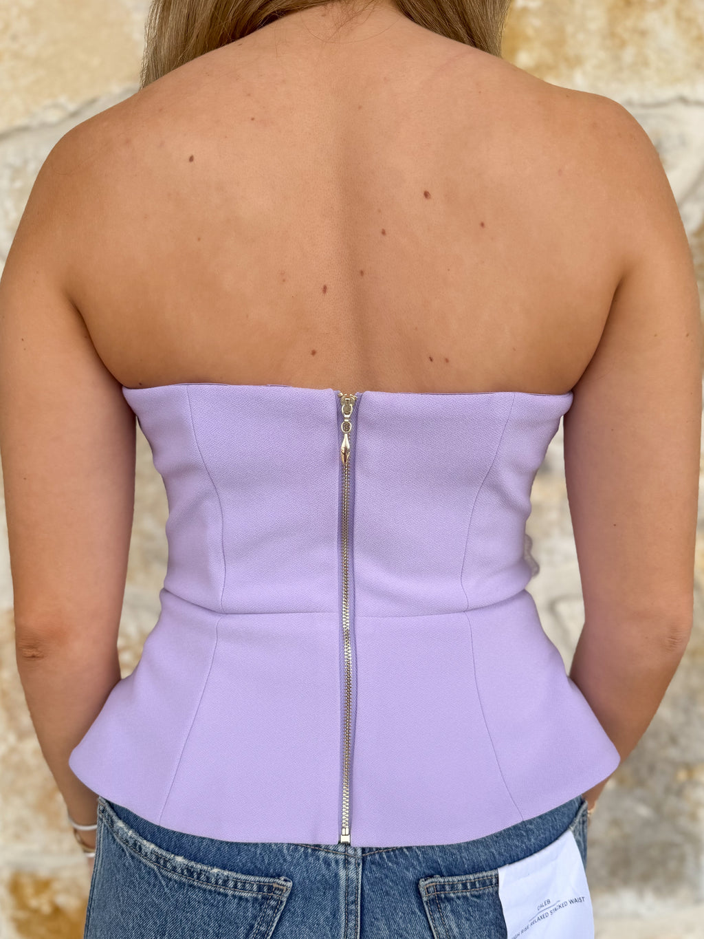 Hope Floral Strapless Top