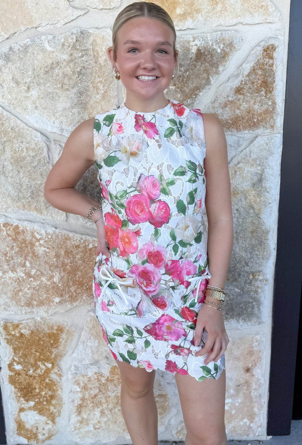 Roselle Shift Mini Dress