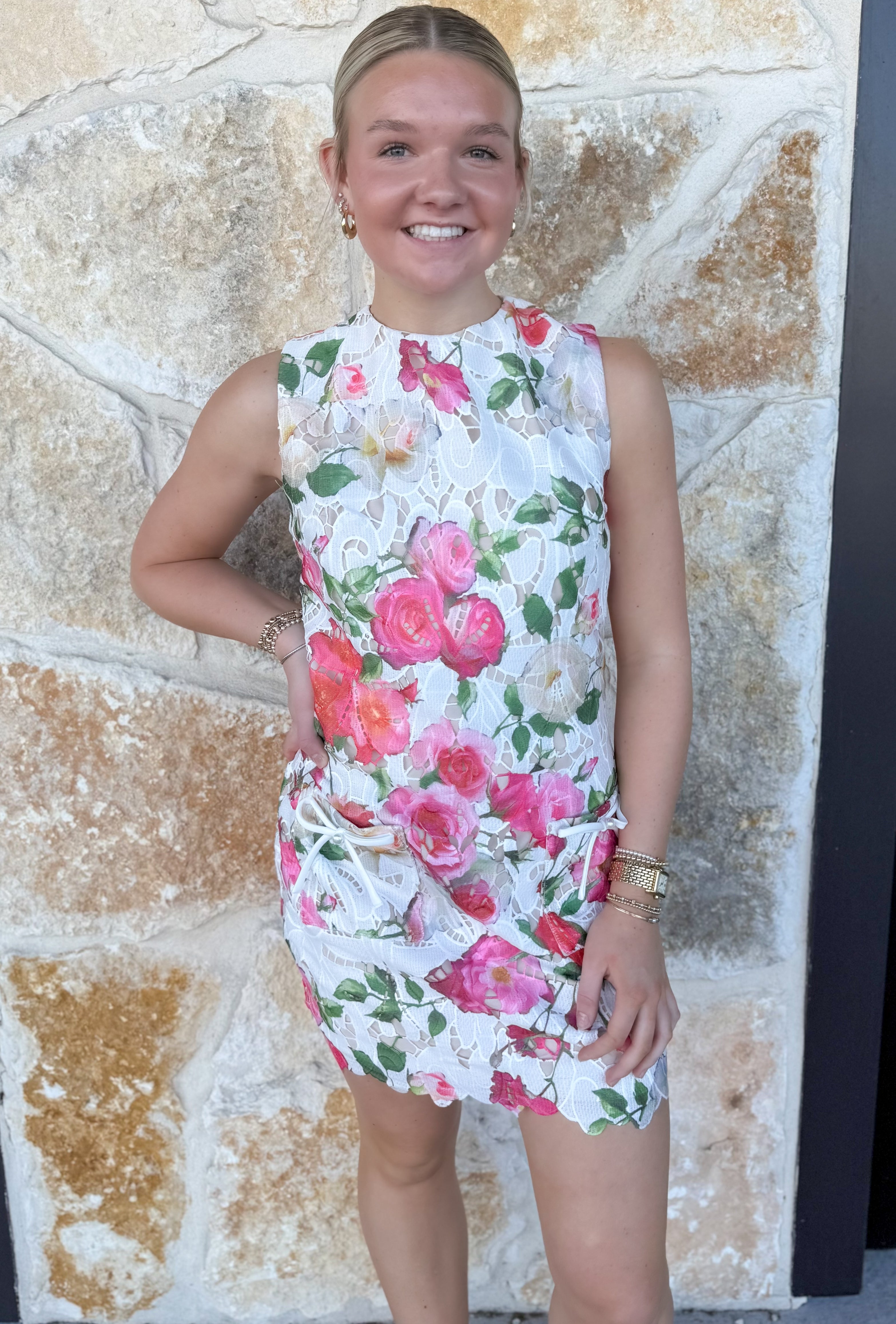 Roselle Shift Mini Dress