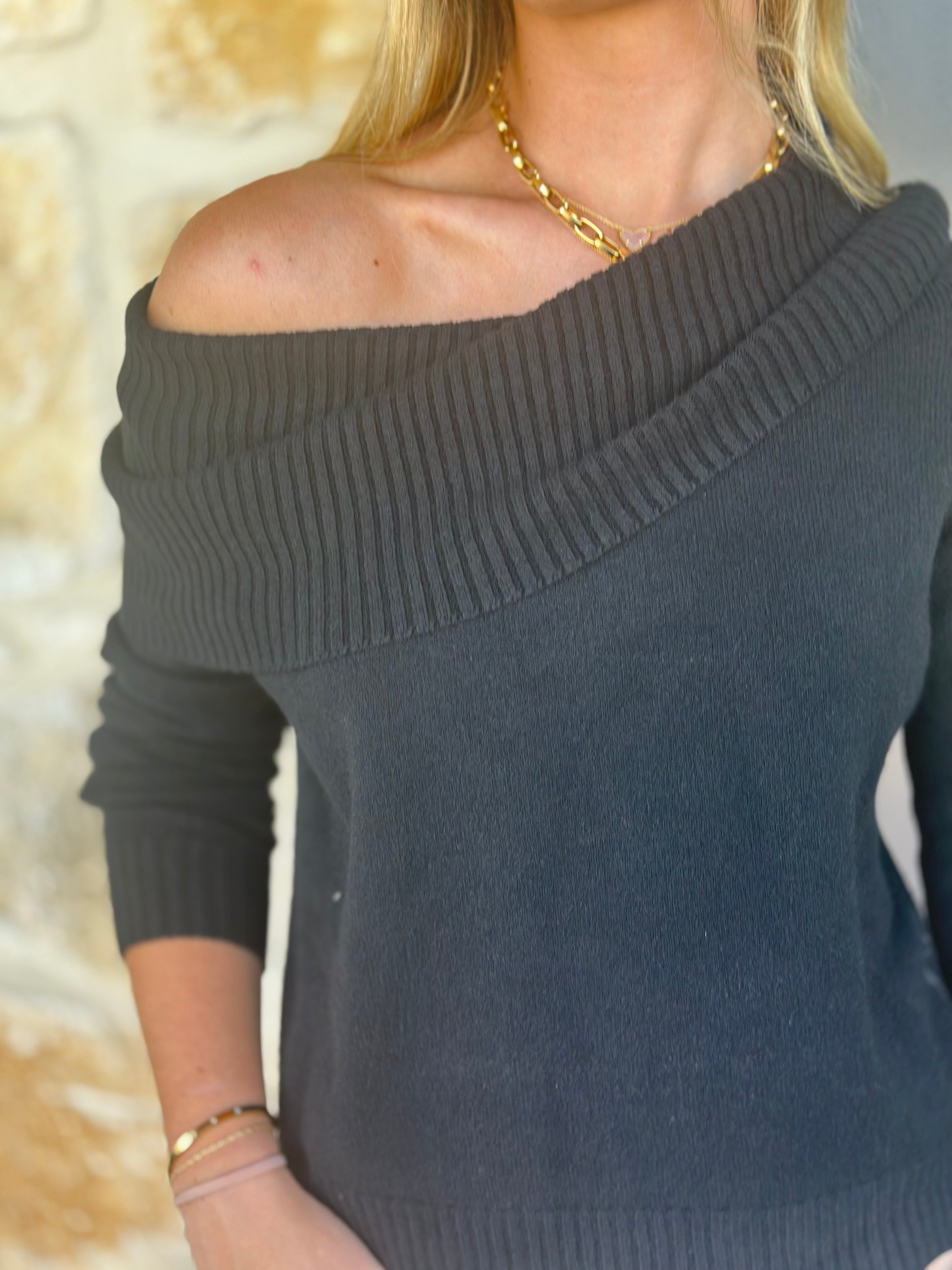 Off the shoulder sweater