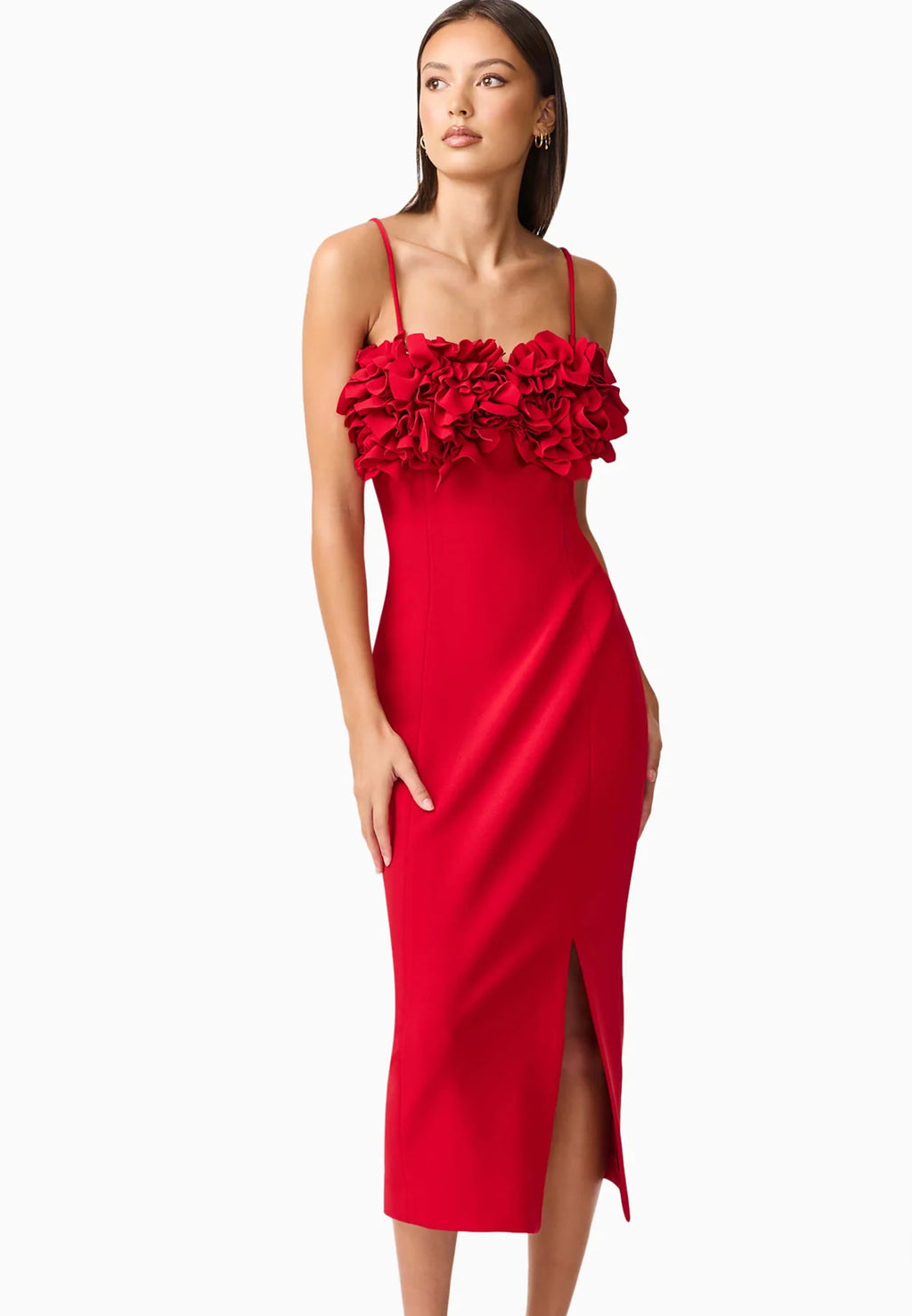 Elliatt Lila Fitted Midi Dress
