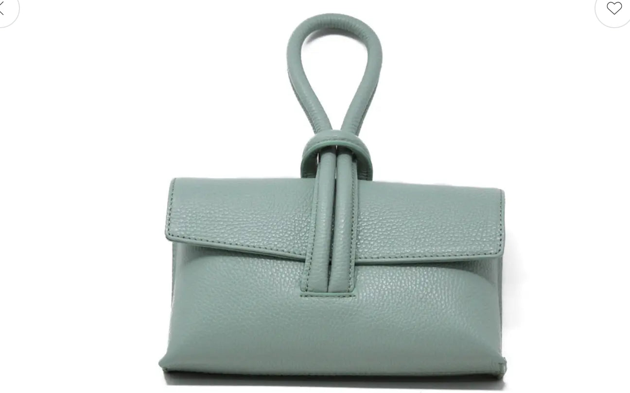 Leather Wristlet Bag