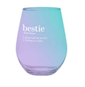 Bestie Stemless Wine Glass