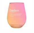 Funny Stemless Wine Glass