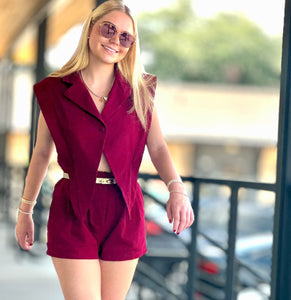 Smock Romper Set